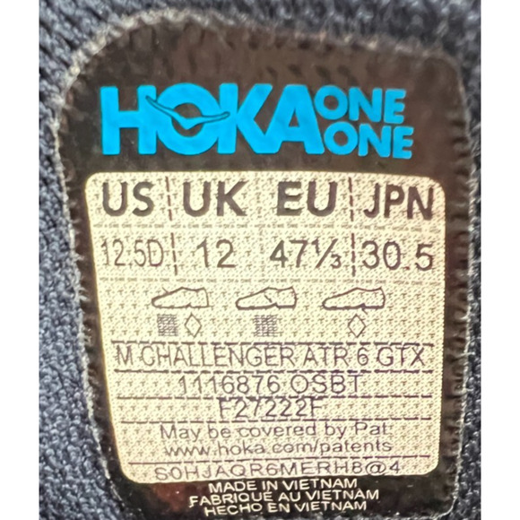Hoka One Challenger ATR 6 Goretex Men\'s 12.5 New